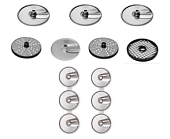 Набор из 7 режущих дисков Hallde 84011 в компании ШефСтор